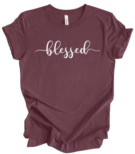 Blessed T-Shirt in Fancy Text