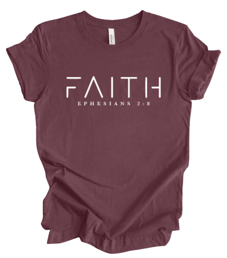 Faith T-Shirt in Line Lettering